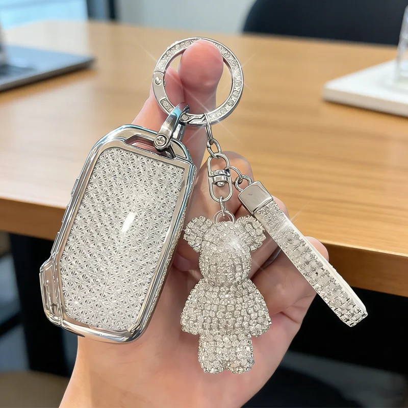 Premium Crystal TPU Car Key Cover Case