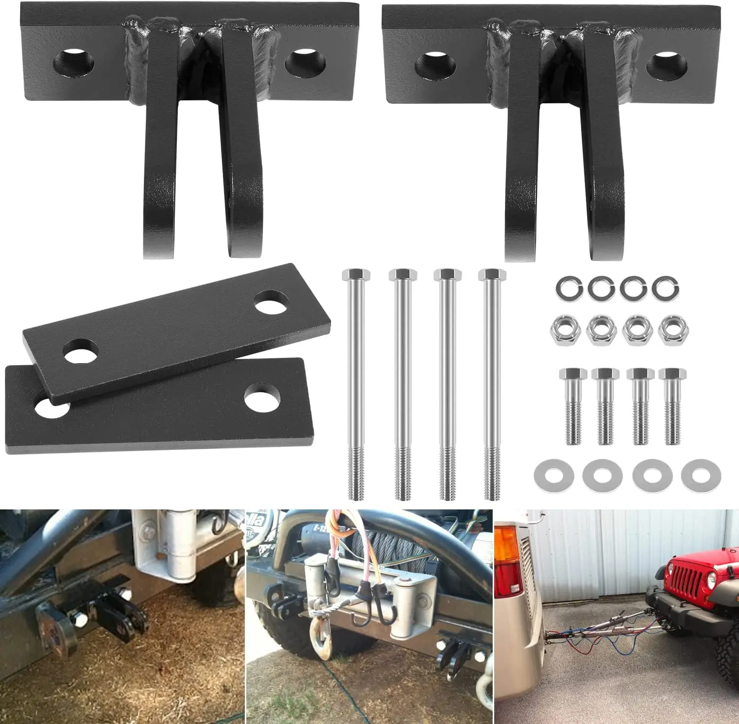 TML Universal BoltOn Base Plate Tow Bar Purpose Adapter Bracket Kit