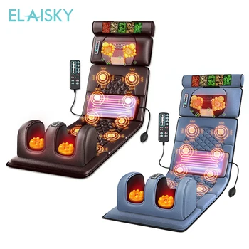 Electric Massage Mattress Vibrating Heating Infrared Massager Cushion For Neck Back Foot Full Body Pain Stress Relief Body Relax 2