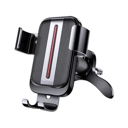 Enhanced Auto - Locking Universal Car Phone Holder with Hook Clip (Black)