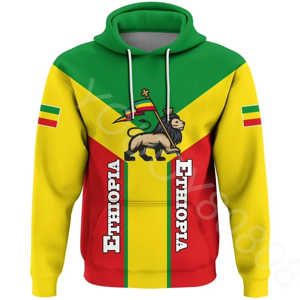 

Autumn Winter Men's Sweater Decoration 3D Print Ethiopia Rising Pullover Pattern Retro Harajuku Casual Street Style Clothing