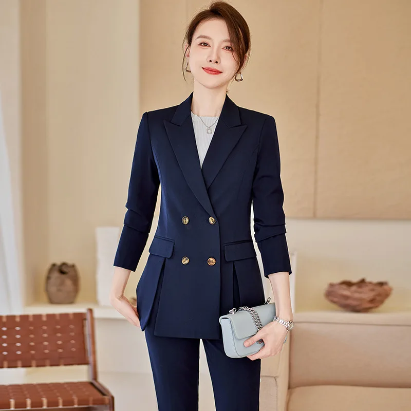 

2023 Suit Women's New Elegant Business Suit Business Wear Civil Servant Interview Teacher Formal Suit Work Clothes Spring and Au