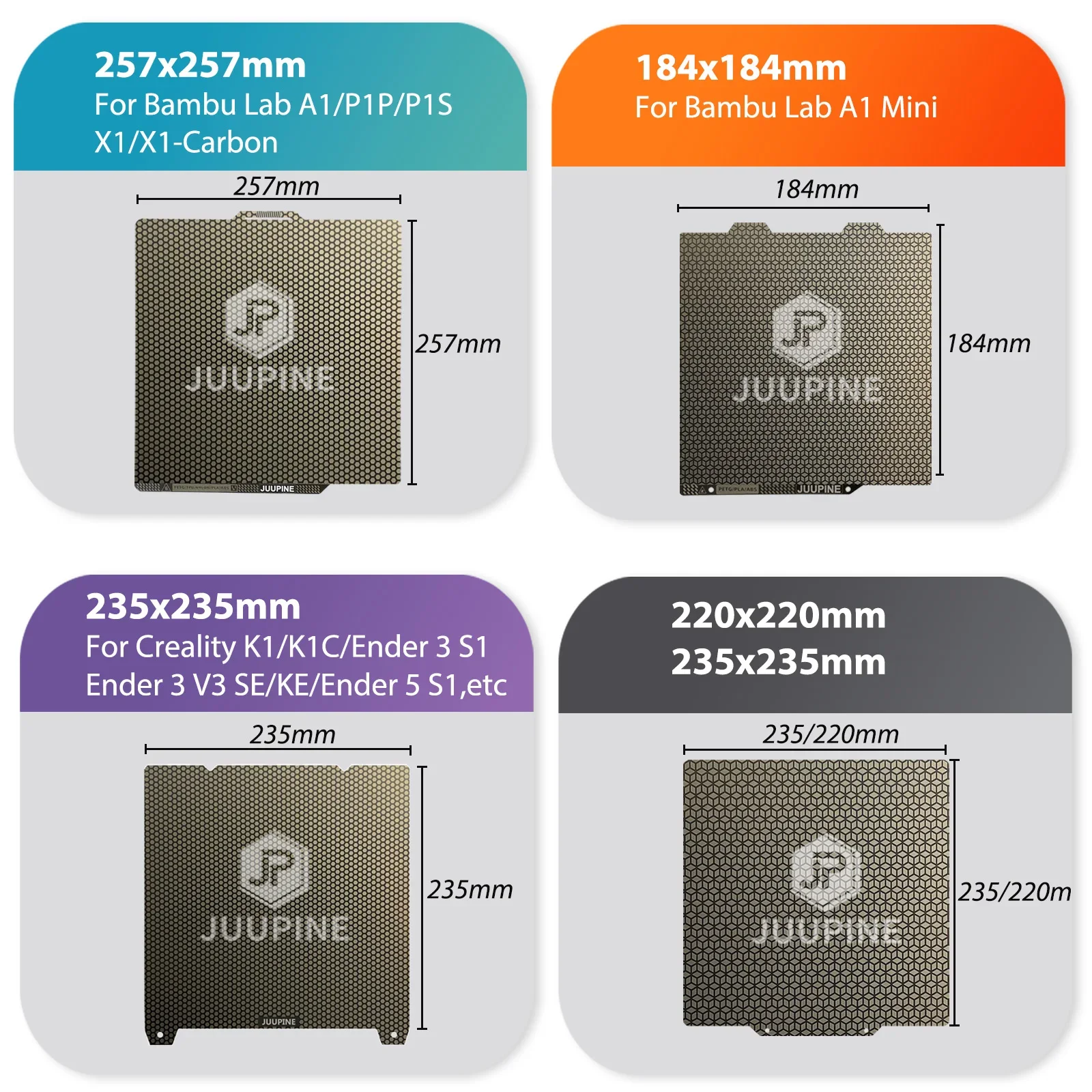 Piastra Costruzione PEO+PET Per Bambulab - 257x257mm, Alta Adesione, Doppia Faccia - Foto 4