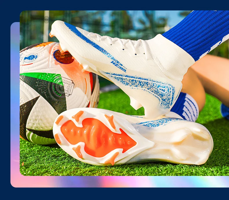 Men Football Boots High Quality Soccer Shoes 2025 New Ultralight FG/TF Soccer Cleats High Top Grass Training Football Boots