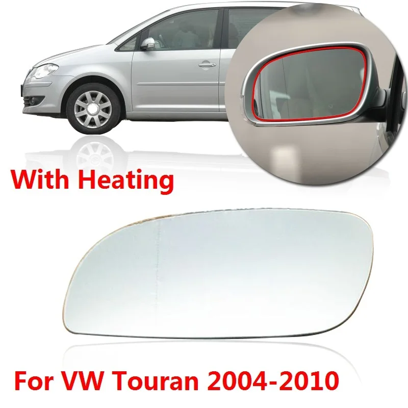 Rétroviseur Extérieur Droit Chauffant Convexe Pour VW Touran 1T1/1T2 - Verre Miroir, Pièce De Rechange D'origine