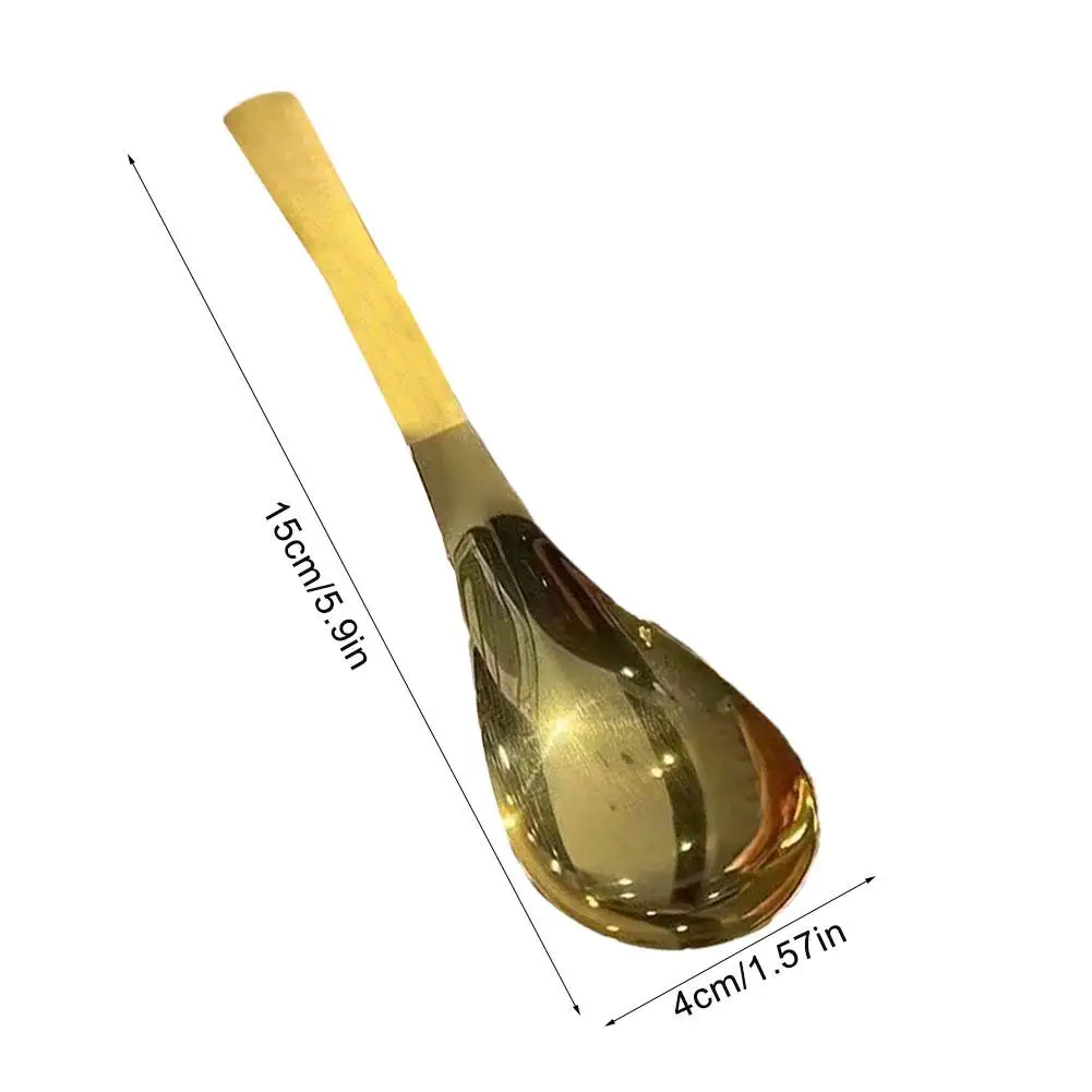 Korean Stainless Steel Thickening Spoon Creative Long Handle Hotel Hot Pot Spoon Soup Ladle Home Kitchen Essential Tools stainless steel spoon