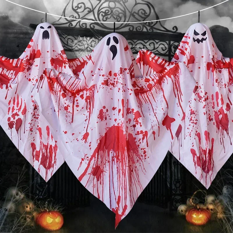 Halloween Ghost Decoration Set Blood Cloth Horror Props