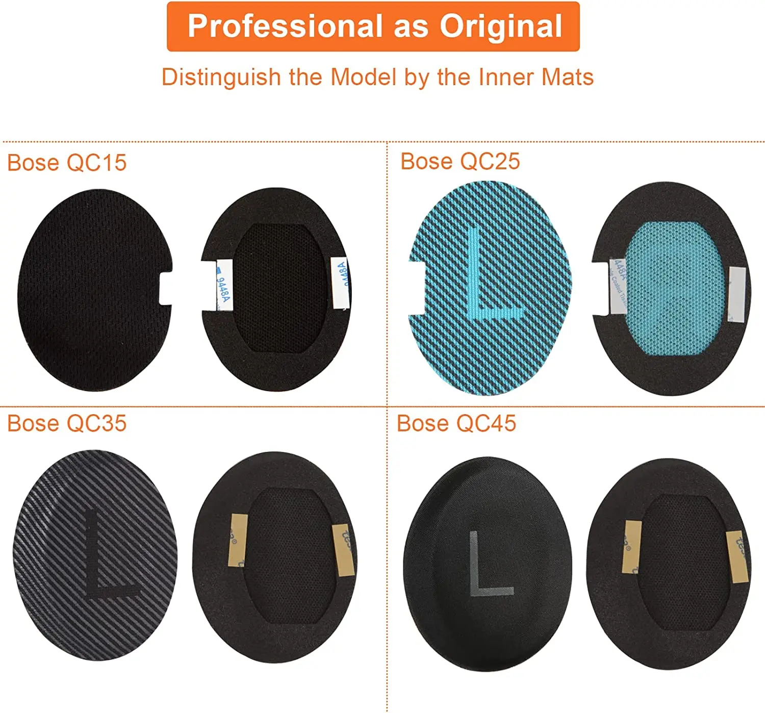 Coussinets D'oreilles Remplacement Pour Casque Bose QC35 QC45 - 2 Pièces Neuves