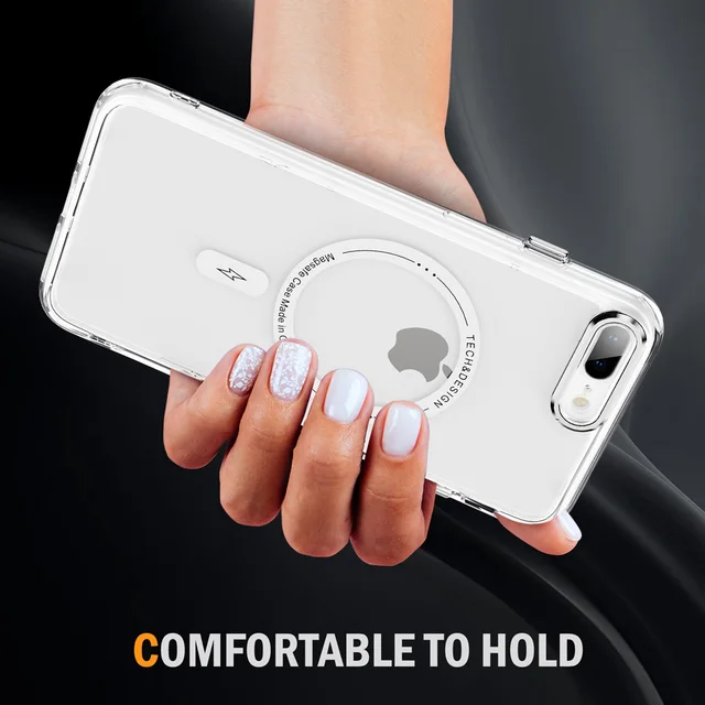 iPhone6/6s/7/8Plusケース iPhone 7 Plus/8 Plus/6 6S Plus クリア磁気ケース、MagSafe