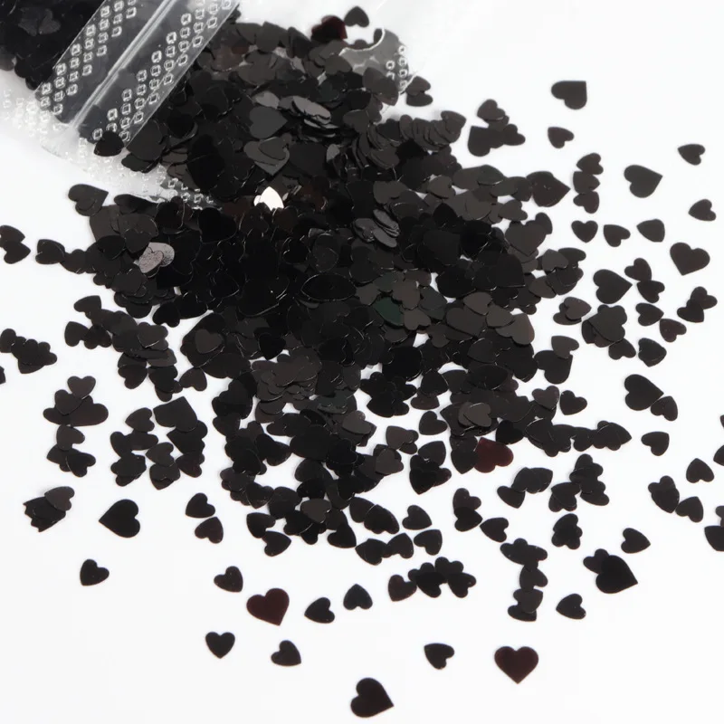 Shiny Love Heart Nail Sequins