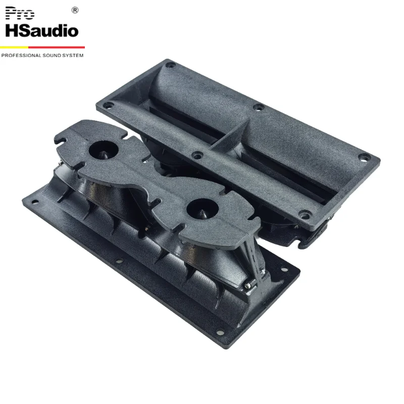 Dual Throat Lautsprecherhorn, 2 x 1 Zoll Wellenleiter für Pro Audio Line Array, Hochfrequenz-Treiberkomponente 247,5 x 100,5 x 85,4 mm – Detail 3