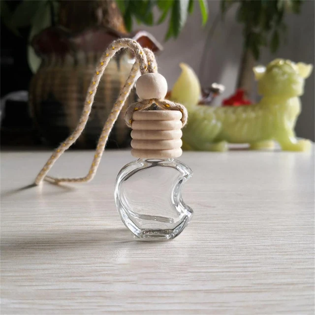 Car Hanging Glass Bottle Empty Perfume Aromatherapy Refillable Diffuser Air  Fresher Fragrance Pendant Ornament