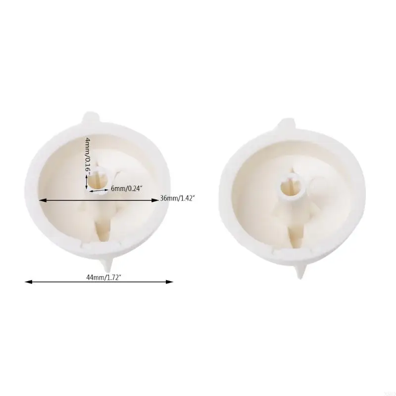 2Pcs Microwave Oven Rotary Knob Timer Plastic Control For Universal N58D