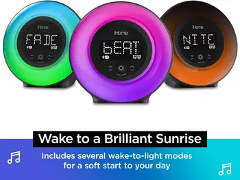Color Changing Digital Alarm Clock with Bluetooth Speaker, FM Radio & USB Charger for Bedroom or Home Office 6
