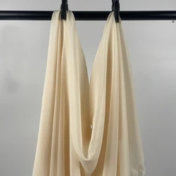 Elegant White Ivory Chiffon Fabric - Luxurious Georgette for Bridal Veils, Wedding Decor, and DIY Creations (Champagne)