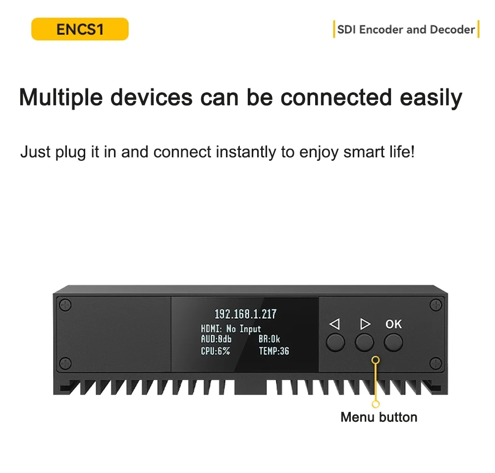 Link Pi ENCS1 3G-SDI Video Codec Encoder NDI Decoder 2GB RAM 8GB EMMC 4K 1080P S