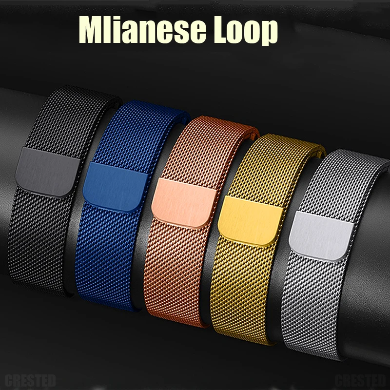 Enhanced Product Title:  
Elegant Milanese Loop Metal Watch Strap - Premium Accessory Bracelet