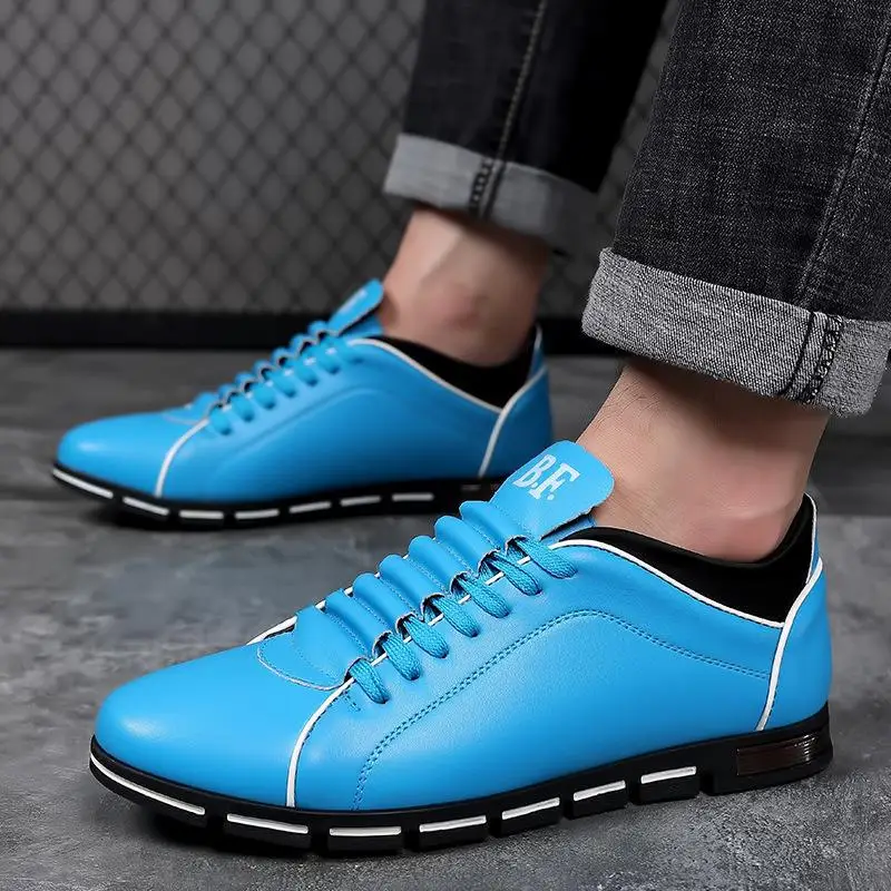 Autumn & Spring Men Shoes Fashion Leather Shoes Sports Casual Large Size 38-48