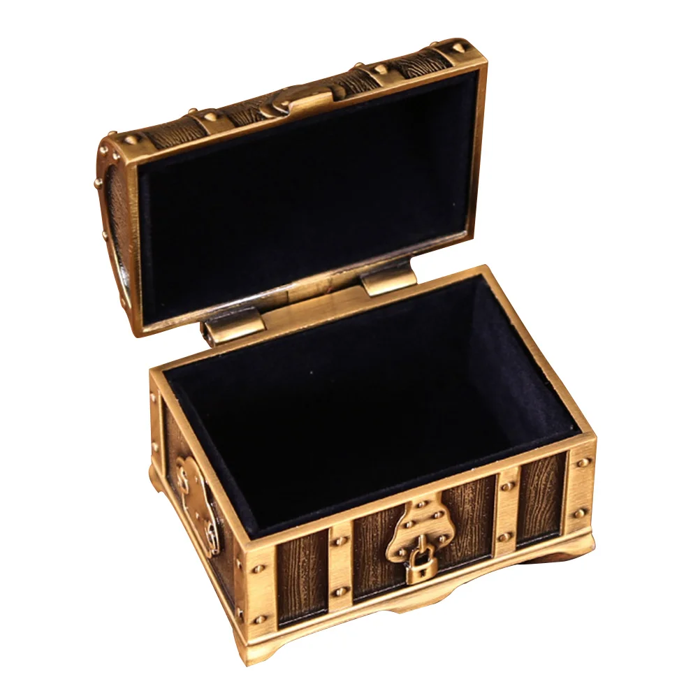 

Presentoir Earring Stand Treasure Chest Jewelry Box Boxes Storage Case with Lock Chic Travel