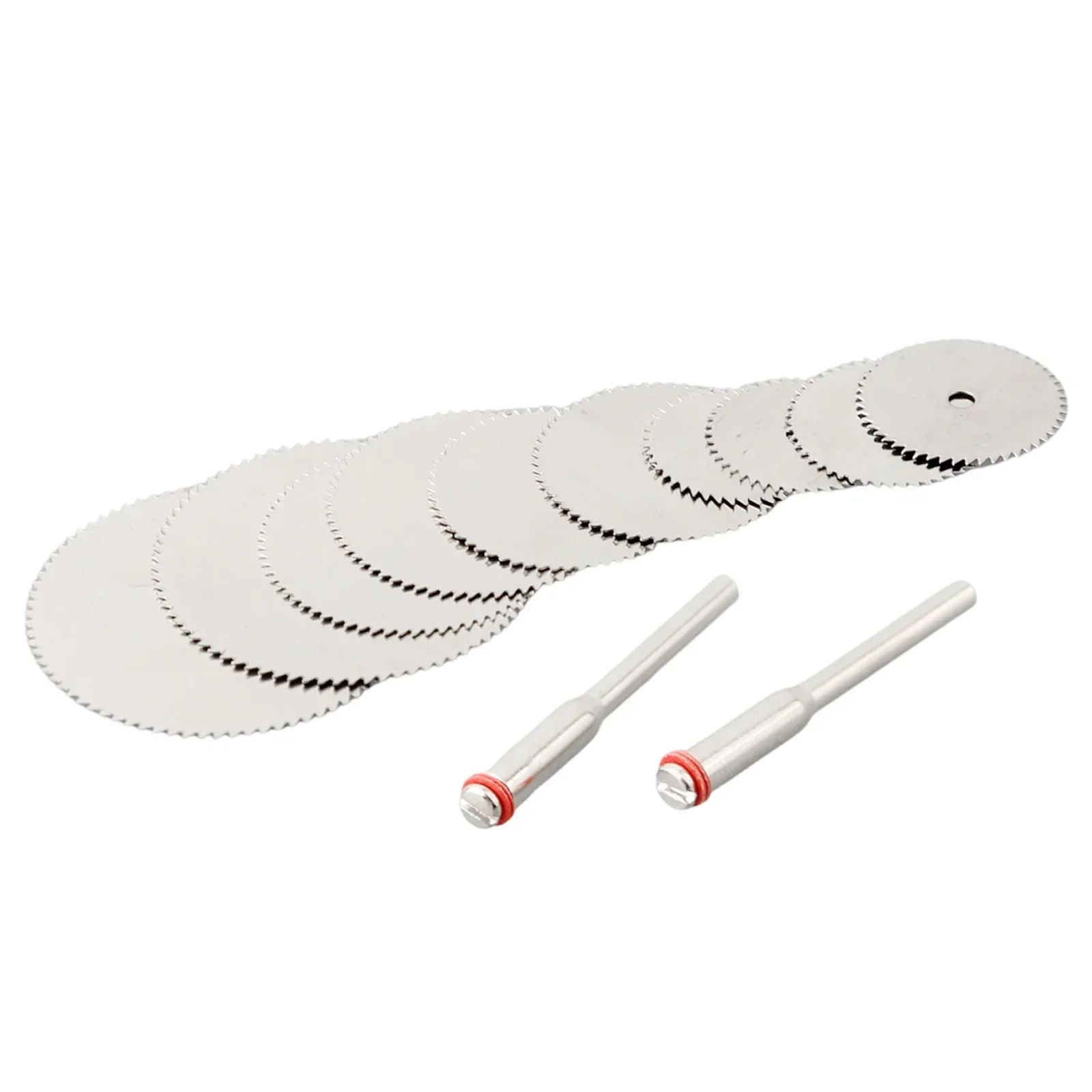 Mini Saw Blades 12pcs Carbon Steel Circular Saw Disc With Mandrel Rotating Cutting Discs for Wood Plastic Metal