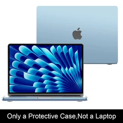 Sleek Ultra - Thin Matte Laptop Case for MacBook Air 13.6 - inch (Sky Blue)