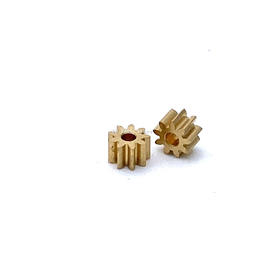0.25M 9T 1mm Copper Gear 2.8MM Diameter DIY Metal Toy Airplane Model Accessories