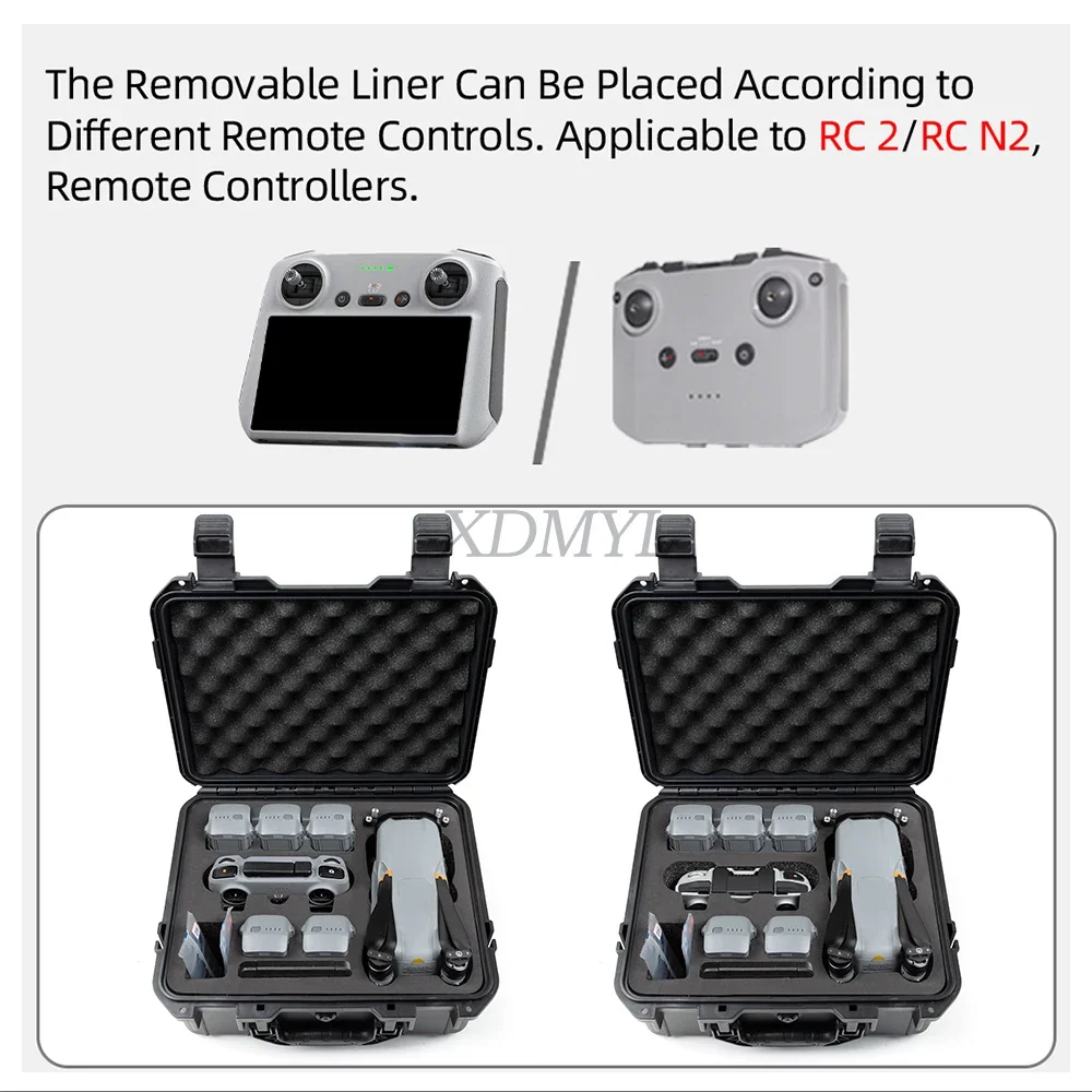 Explosion-proof Box For DJI Air 3/AIR 3S Hard Shell Waterproof Carrying Suitcase for DJI RC 2/RC N2/RC N3 Controller Accessory