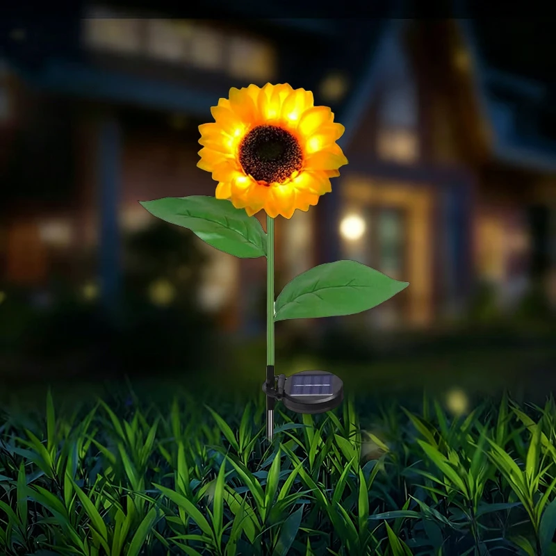 Waterproof Solar Flower Garden Stake Lights for Outdoor Landscape and Patio Décor
