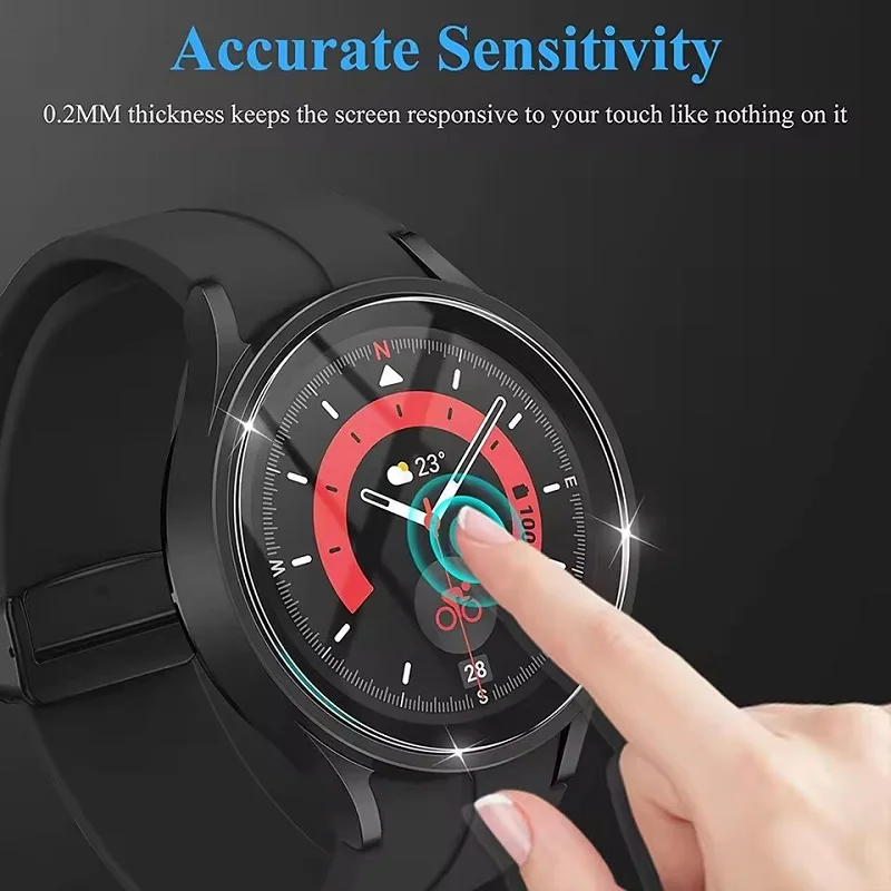 Premium Tempered Glass Screen Protector for Smartwatches - Protective Film Accessory