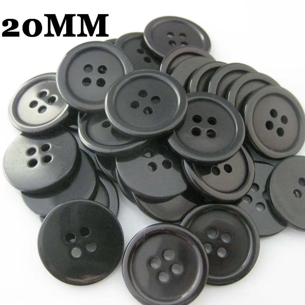 Bottoni rotondi in resina a 4 fori da 15/25 mm per bottoni decorativi fatti a mano per giacche e cappotti