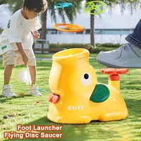 Air Launcher Toy Flying Disc Saucer Outdoor Soaring Flying Foot Launcher Kids Jump Sport Games Toys for Kids Boy Christmas Gifts
