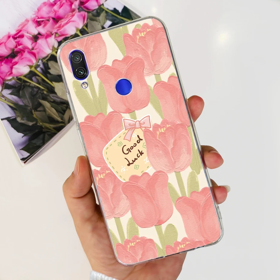 Fashionable Clear Silicone TPU Phone Case - Painted Design Cover