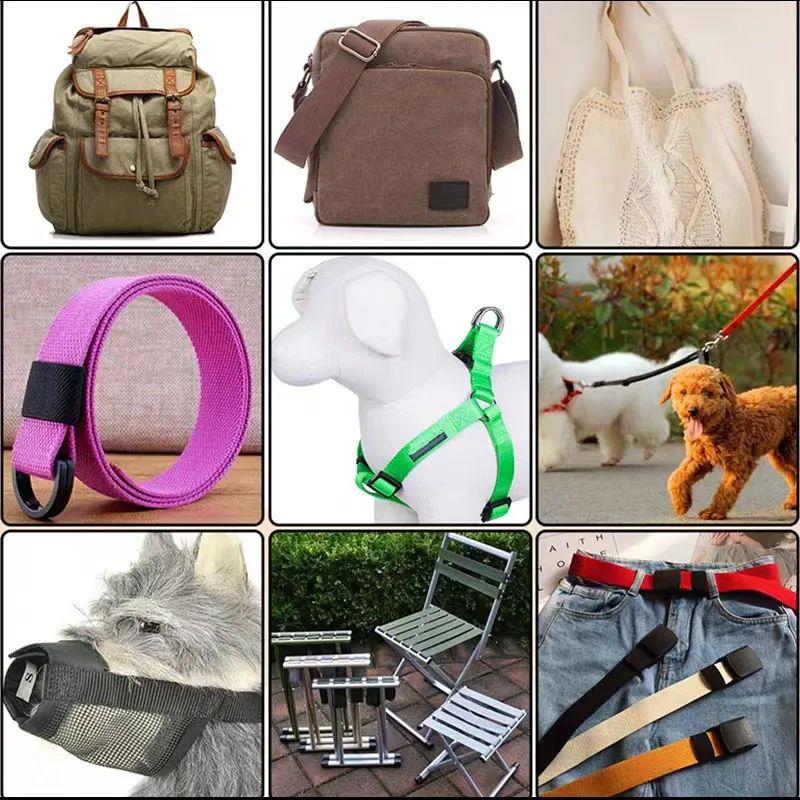 Canvas Webbing Belt 38mm 5meters Canvas Webbing DIY BackPack Strap Sewing Bag Belt Dog Accessories