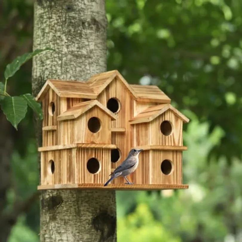 รูปสินค้า บ้านนกสวนสวย บ้านนกตกแต่งสวน