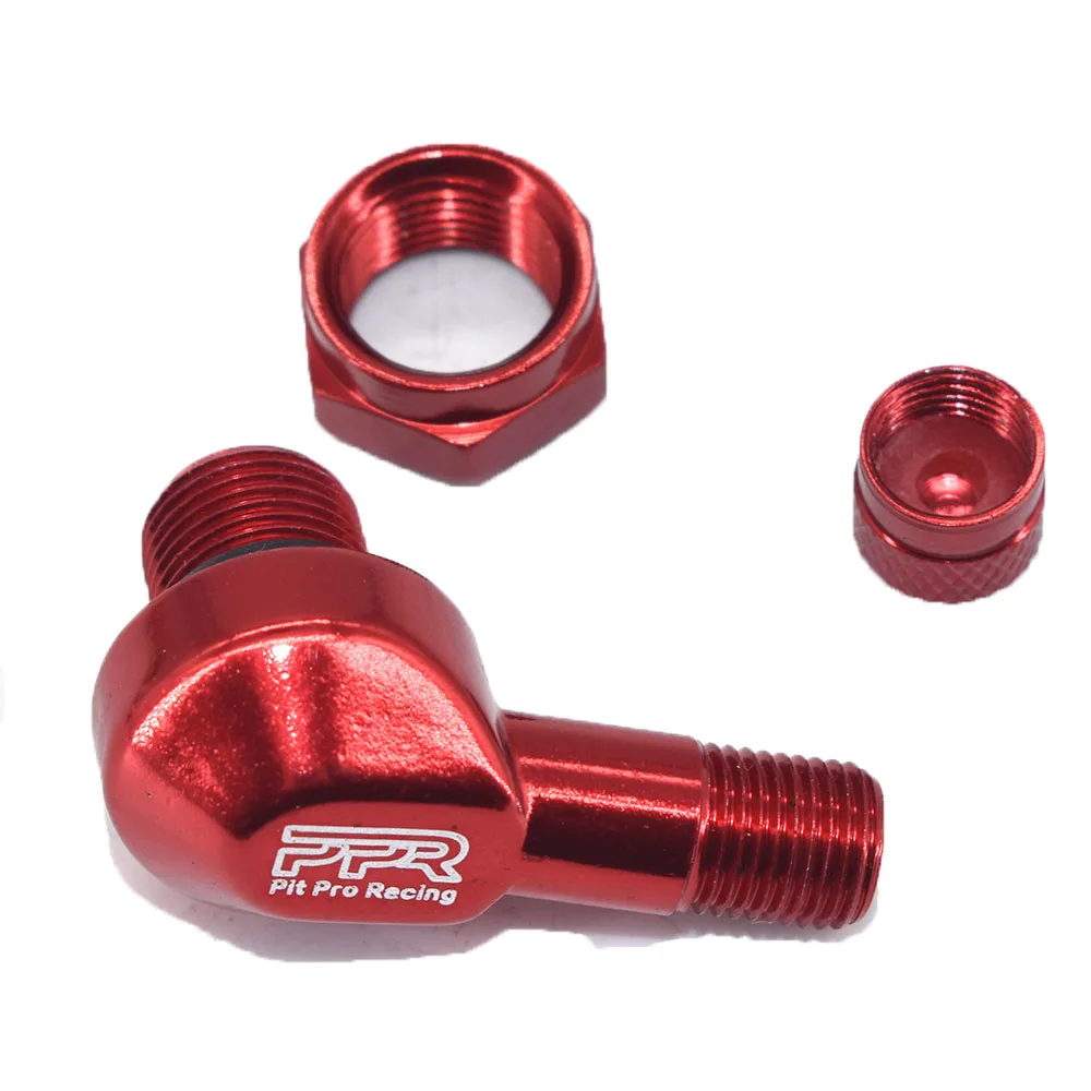 Motorcycle Wheel Valve Stem Universal Motorcycle Wheel Tire Valves Stem Cap Air Tire Cover 90 Degree 17mm CNC Aluminum Tubeless