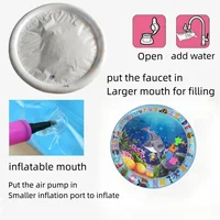 Baby Inflatable Water Mat, Water Play Mat, Baby Toys Activity Mat, Aquarium Mat, Promote Baby Motor And Sensory Development, Gro 2