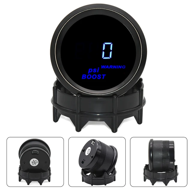 Manometro Digitale Olio 52mm Per Auto - Indicatore Temperatura Con LED Blu