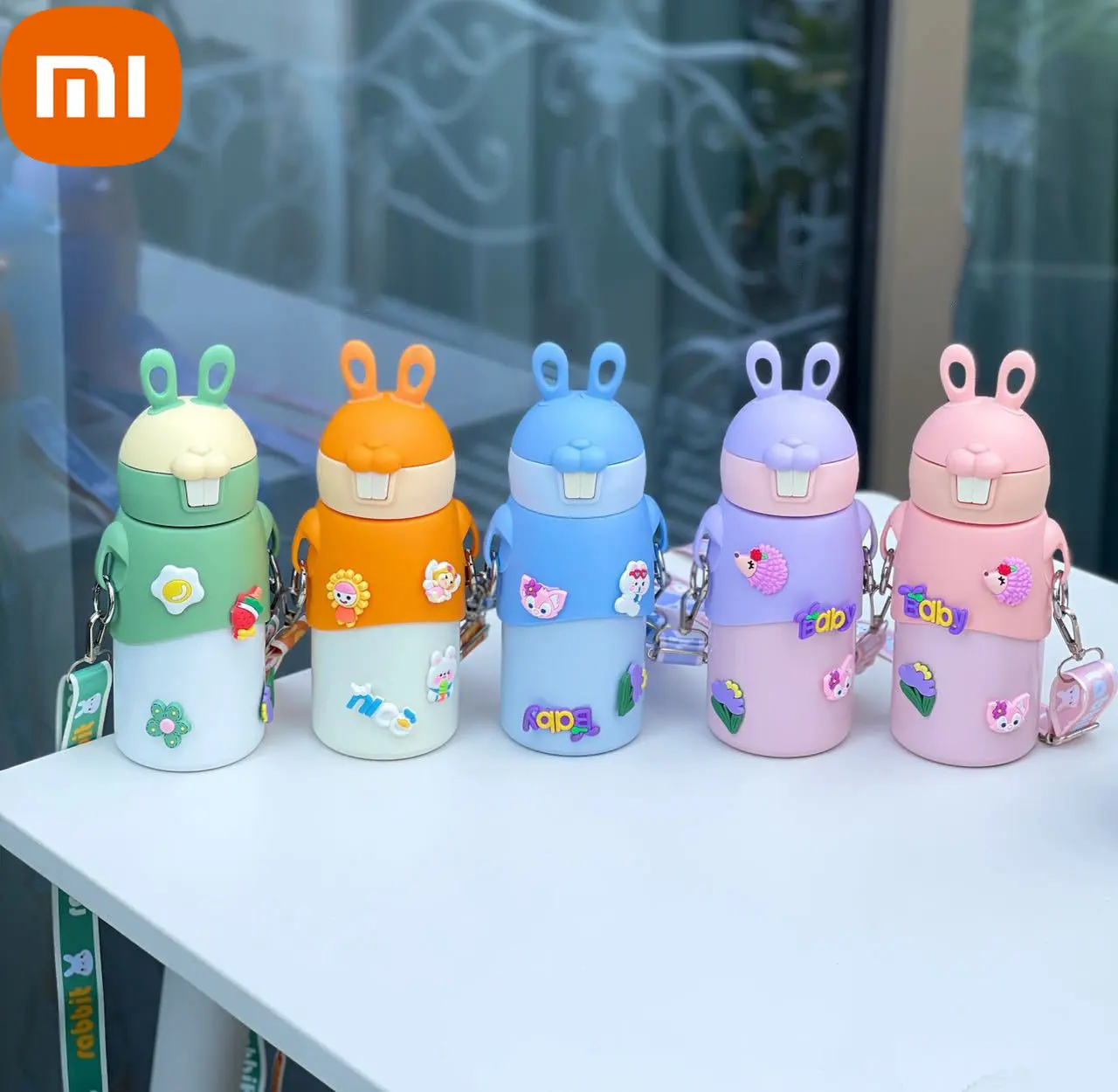 

Термокружка Xiaomi с изображением кролика из нержавеющей стали 316