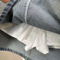 Summer New Womens Vintage Denim Skirts Korean Fashion High-Waisted Slim Mini Skirt Woman Elegant All-Match A- Line Bodycon Skirt - Image 3