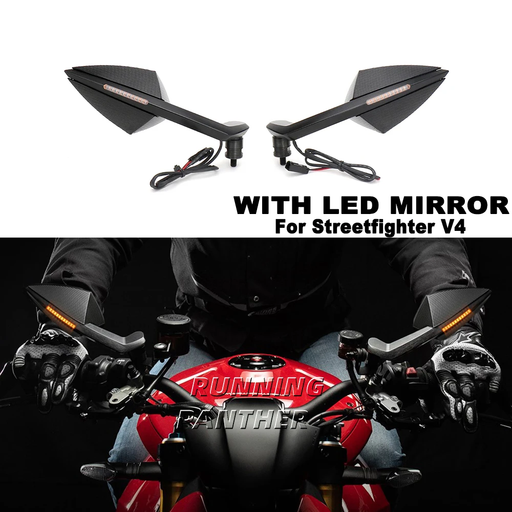 

Зеркало заднего вида с интегрированным поворотным сигналом для мотоцикла с ЧПУ в стиле ретро