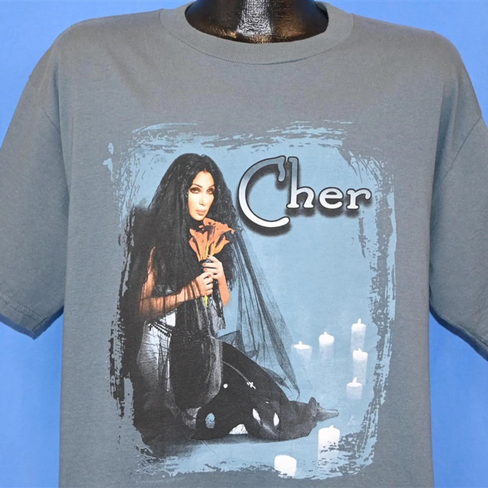 Anni '90 Cher Credi Concerto Tour 1999 Nord America Album T Shirt Large