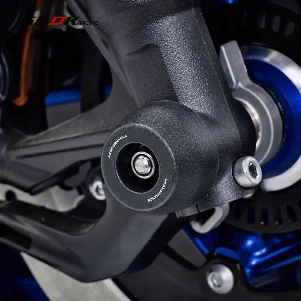 Motocicleta Eixo Dianteiro Garfo Bater Slider, Protetor Da Roda Traseira, YAMAHA YZF-R1 YZF-R1M 2015 ~ 2023 Acessórios