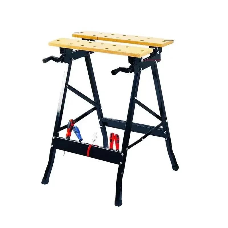 Woodworking Bench Woodworking Workbench Portable Workbench Multifunctional Carpentry Workbench Folding Woodworking Table Saw Household Portable Combined Tool Decoration Wood Working Table