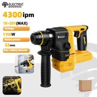 Electric Goddess  Brushless Electric Hammer Drill Multifunctional Rotary Cordless Rechargeable Power Tool For Dewalt 20V Battery 1