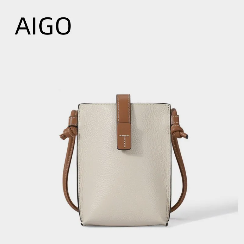 

AIGO Women Mobile Phone Bag Small Shoulder Bags For Women Shoulder Messenger Bag Purses and Handbags Cell Phone Packet Bolas