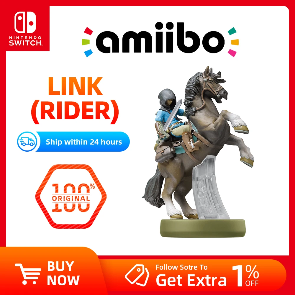 Nintendo Amiibo Figure Link Rider for Nintendo Switch Game Console Game