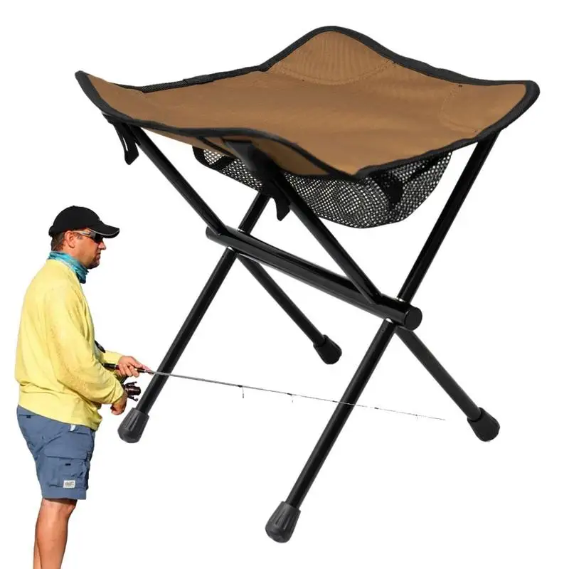 

Portable Folding Stool Outdoor Footrest Stool Small Fishing Chair Multipurpose Backpack Stool Firewood Rack For Picnic Traveling