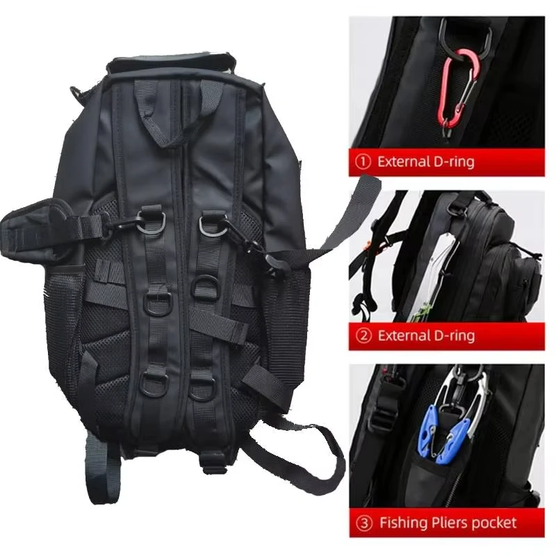 Waterproof Oxford Backpack for Hiking Camping Fishing