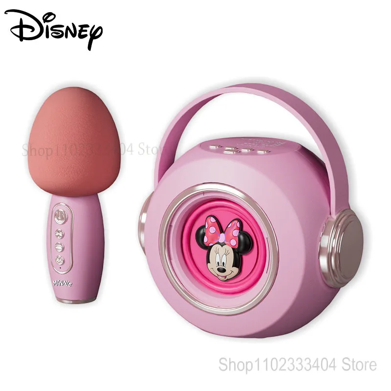 

Disney Mickey Minne Wireless Bluetooth Speaker Double Wheat Chorus TF Card Surround Stereo Intelligent Voice Portable Sound