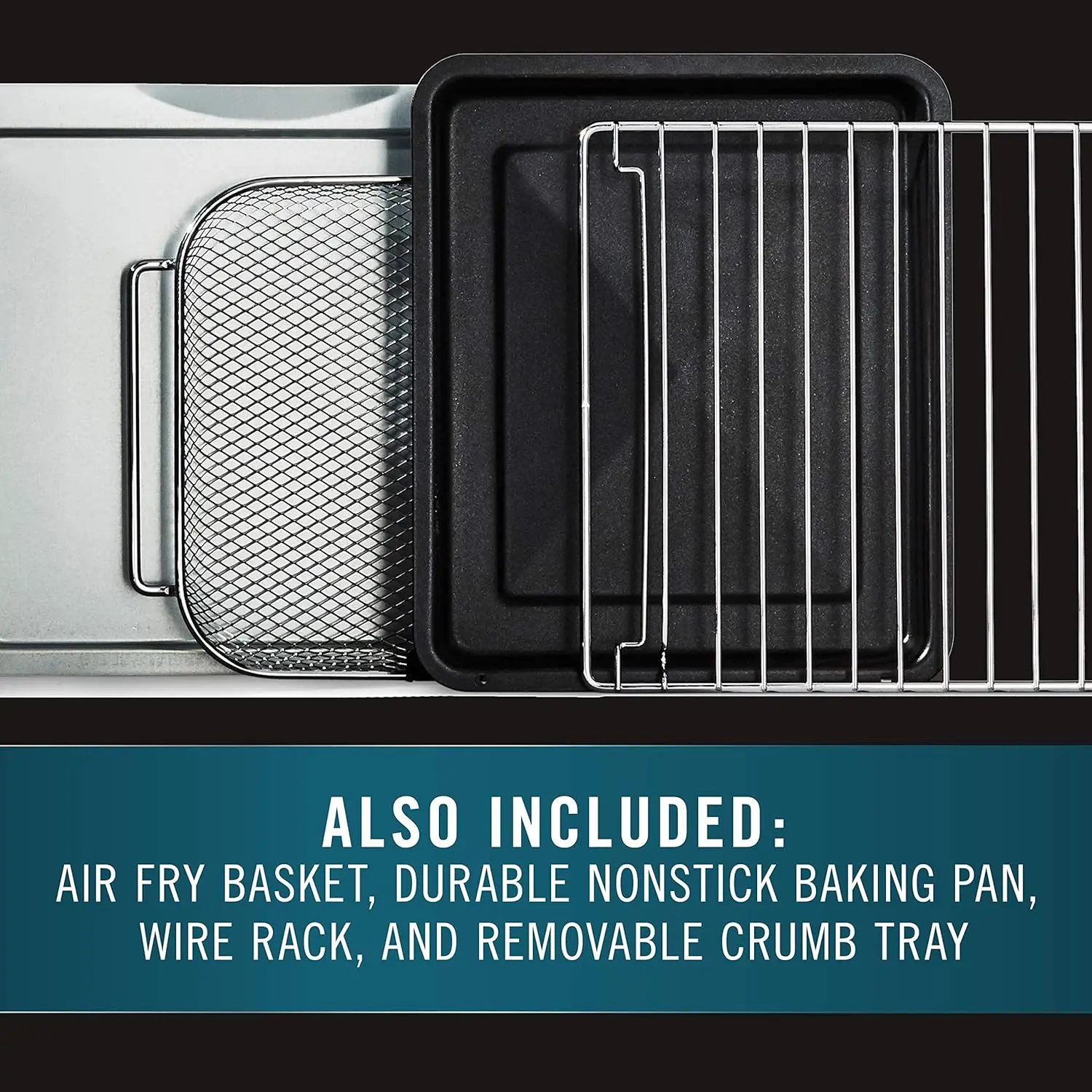 Air Fryer Oven, 11-in-1 Toaster Oven Air Fryer Combo, 26.4 QT/25 L, Fits 12" Pizza, Stainless Steel 6